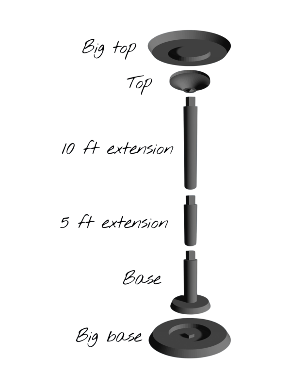 Flying Platform 5ft Height Extension